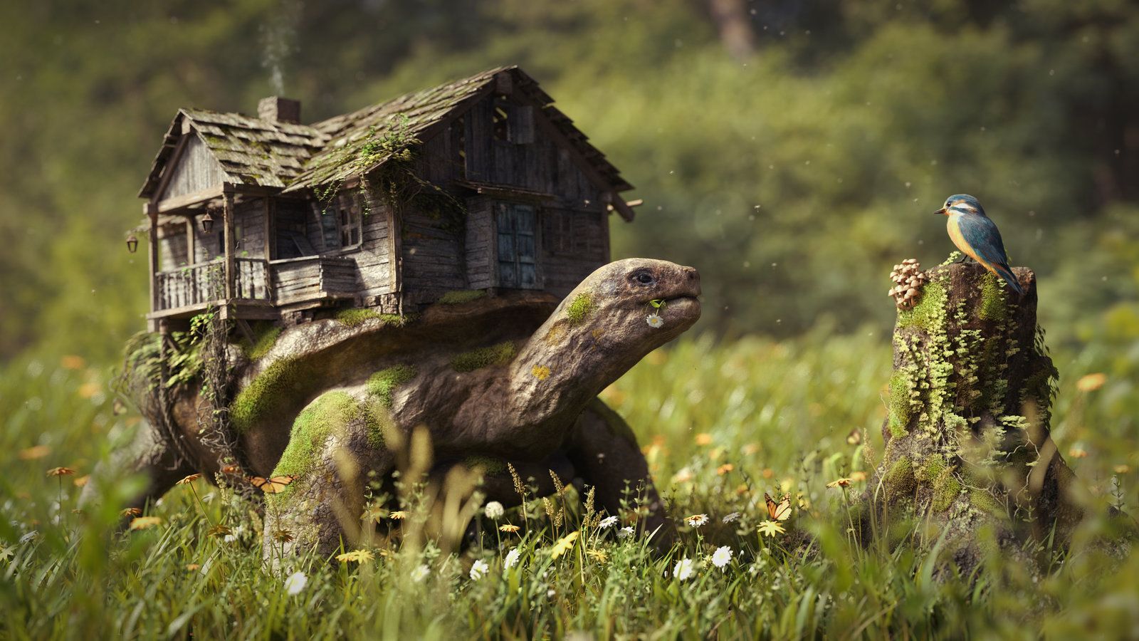 1600x900 The Hyperrealistic 3D Digital Paintings of Frequenzlos