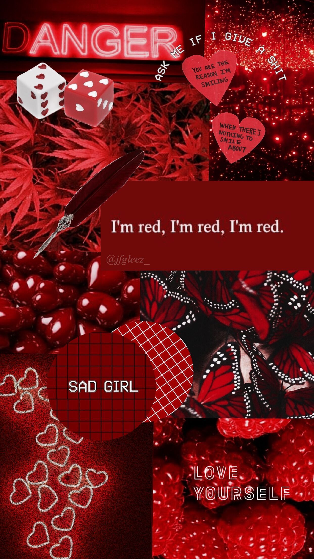 1242x2208 Preppy Red Wallpaper