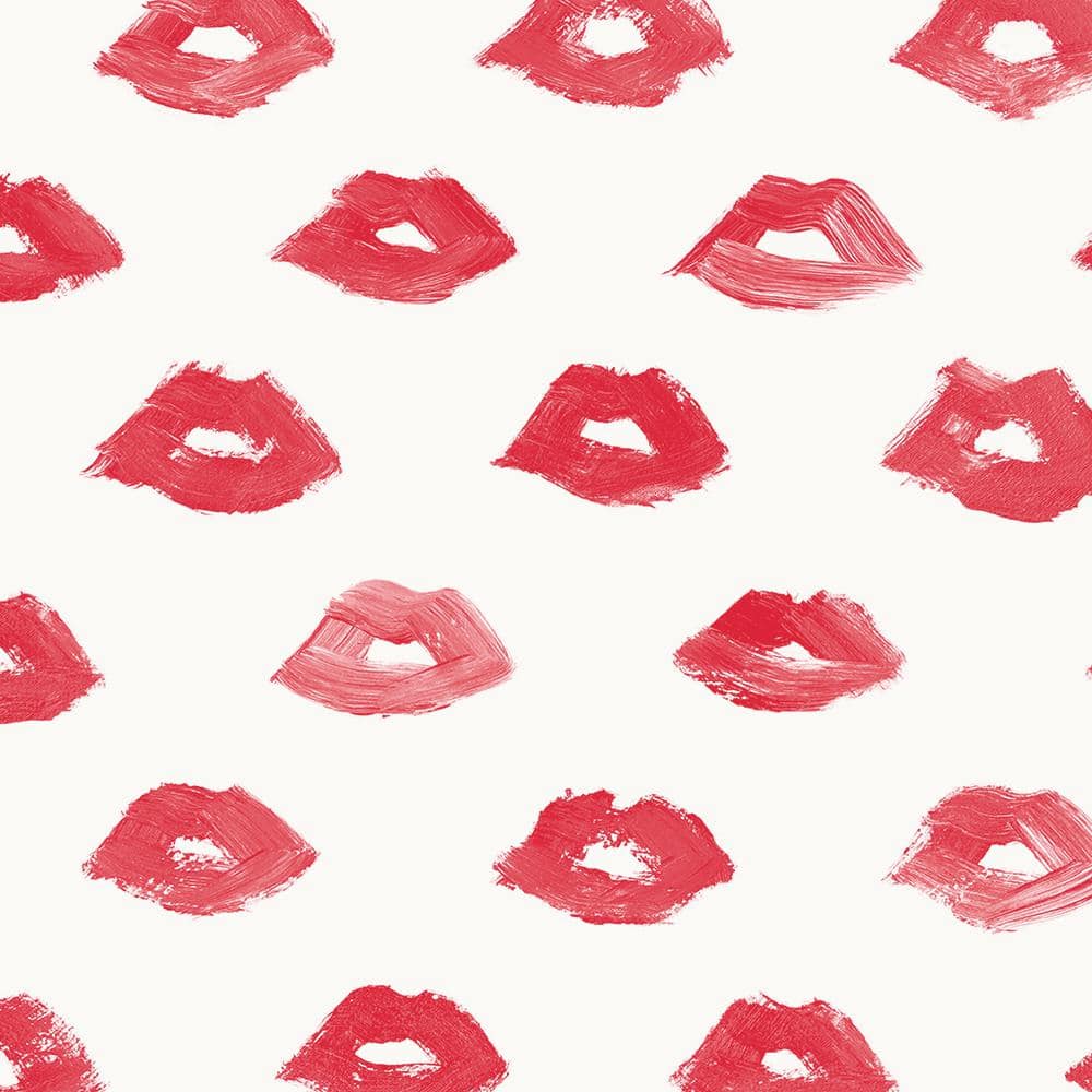 1000x1000 Have a question about Tempaper Novogratz Red Painted Lips Vinyl Peel and Stick Wallpaper Roll (Covers 28 sq. ft.)? 1 Home Depot