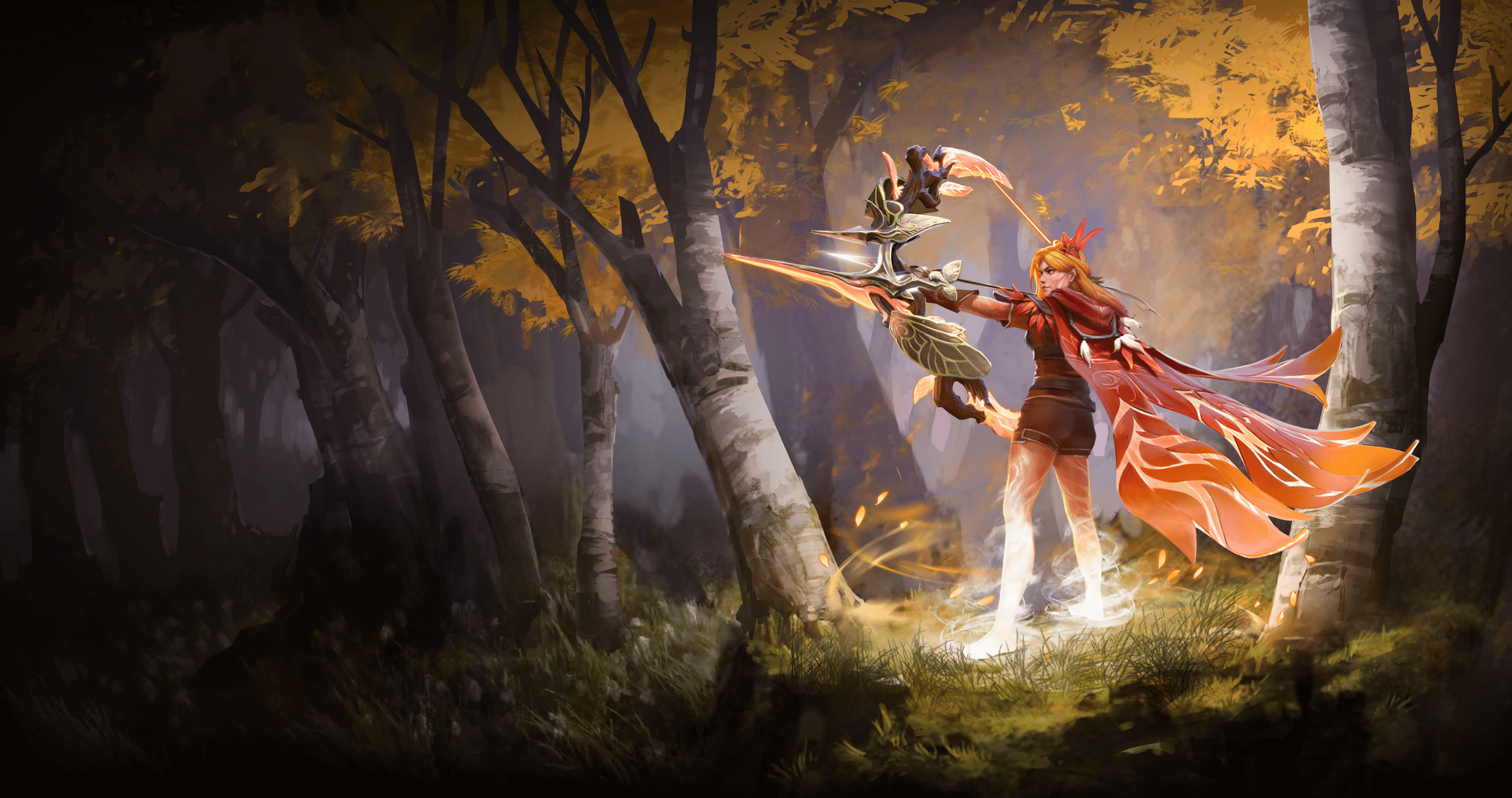 4096x2160 Download Windranger (DotA 2) Video Game DotA 2 4k Ultra HD Wallpaperx2160