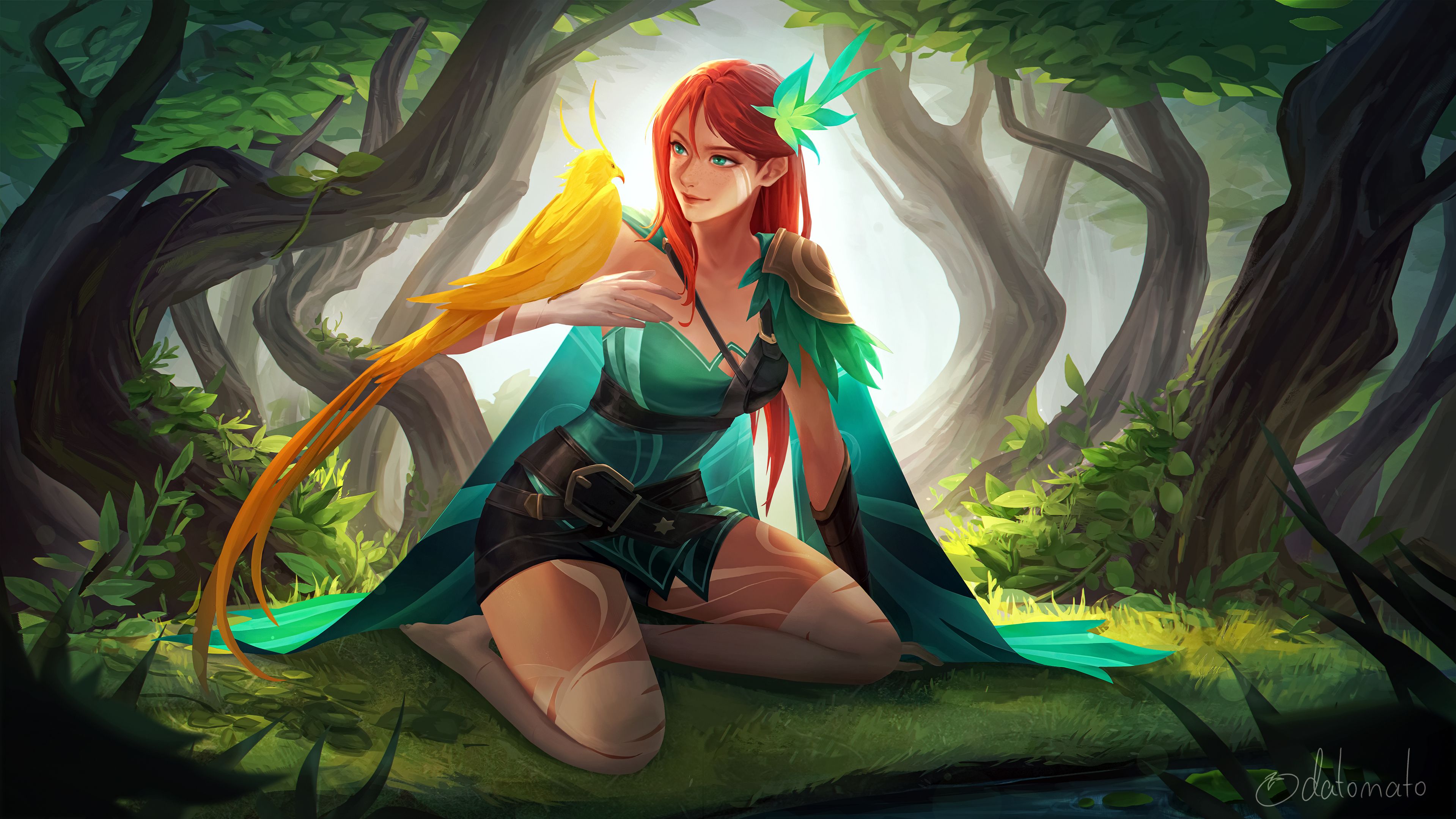 3838x2160 Windranger Arcana Art