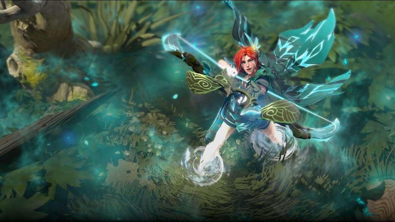 1280x720 Dota 2 Windranger Arcana + Equipped with immortal