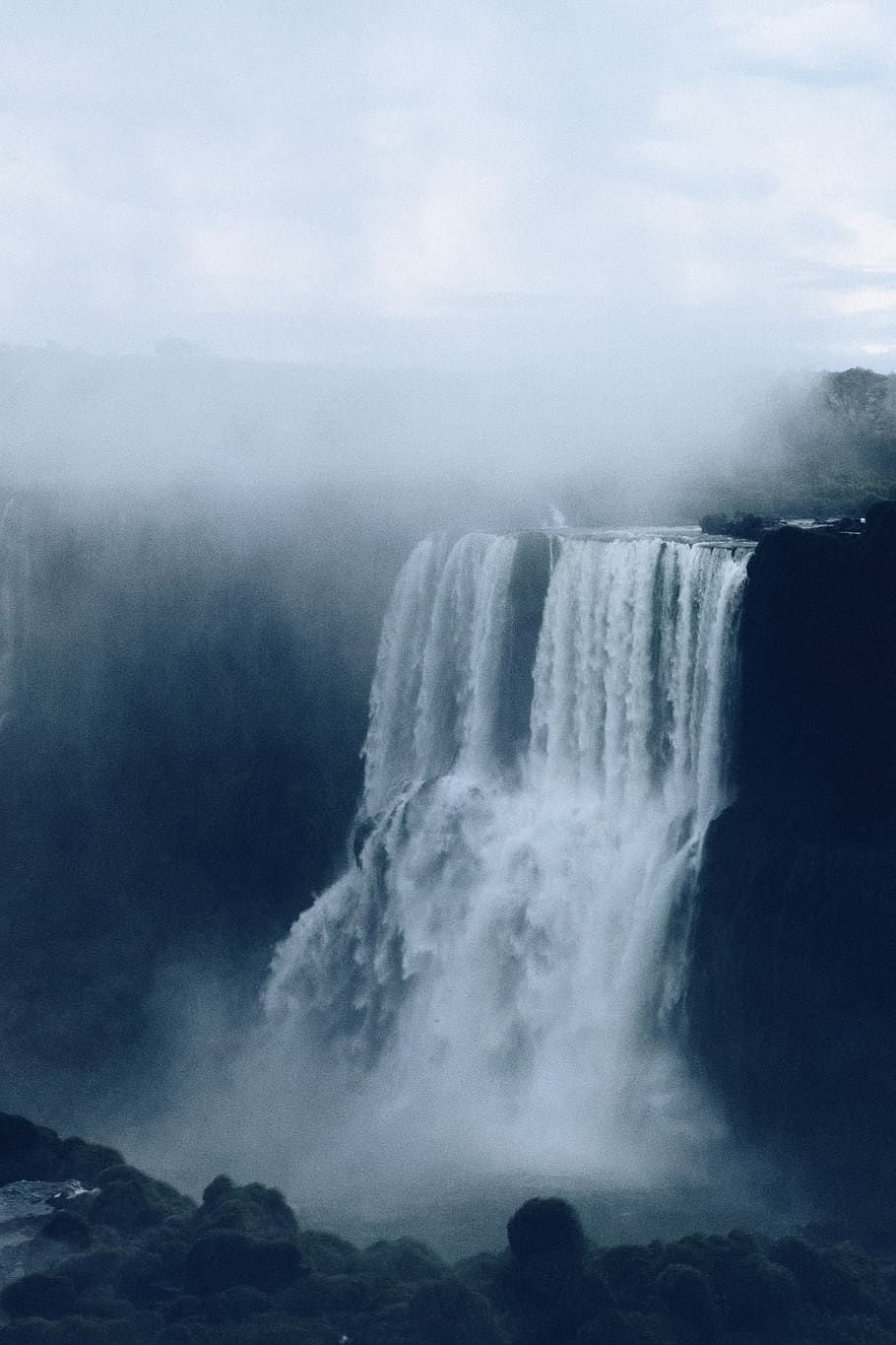 910x1365 HD wallpaper: iguazu falls, south america, brazil, jungle, paraguay, iguacu