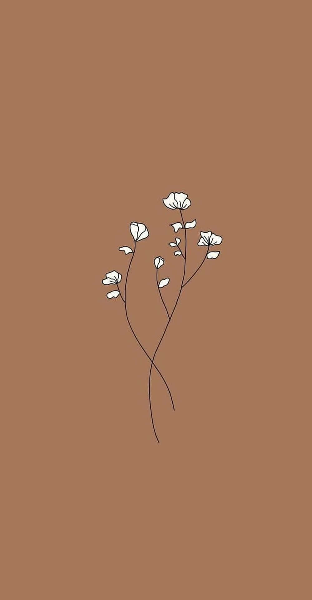 999x1920 Download Embracing Simplicity with Elegant Brown Minimalism Wallpaper