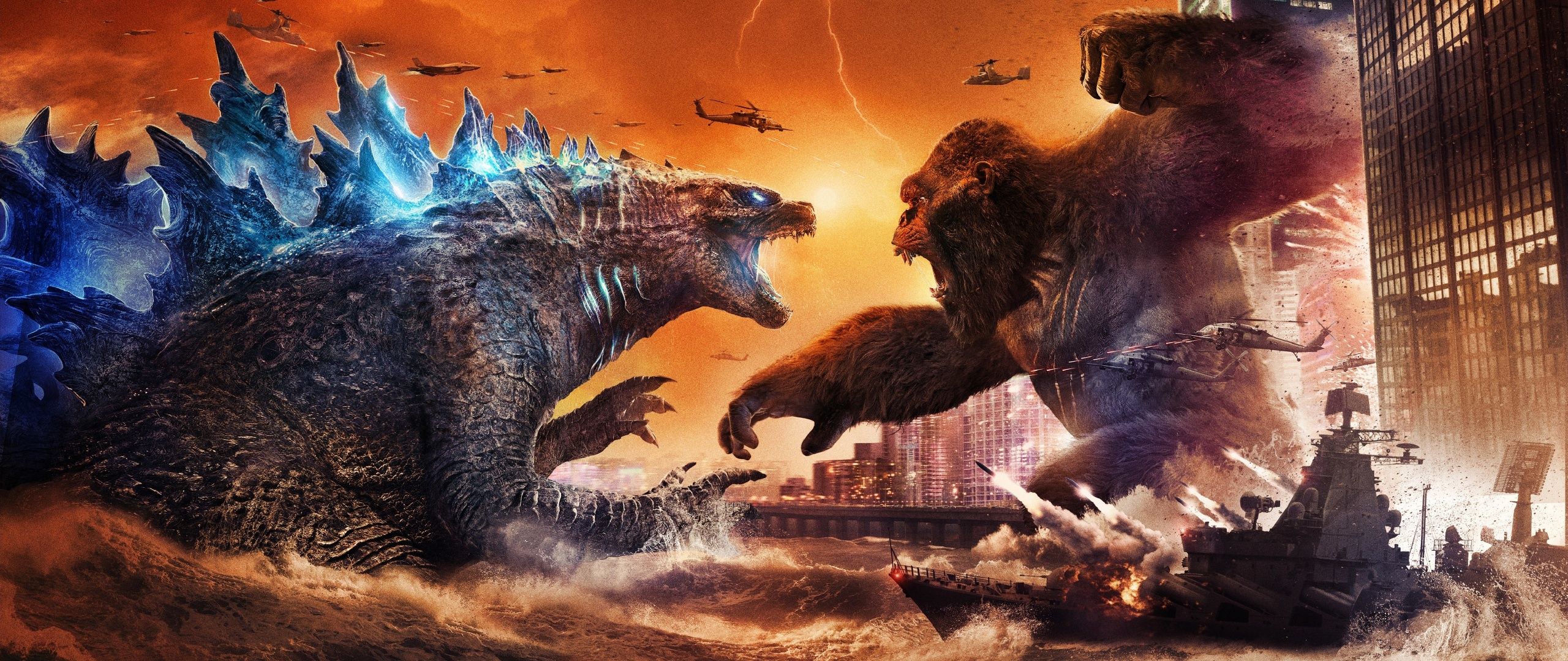 2560x1080 Godzilla Wallpaper