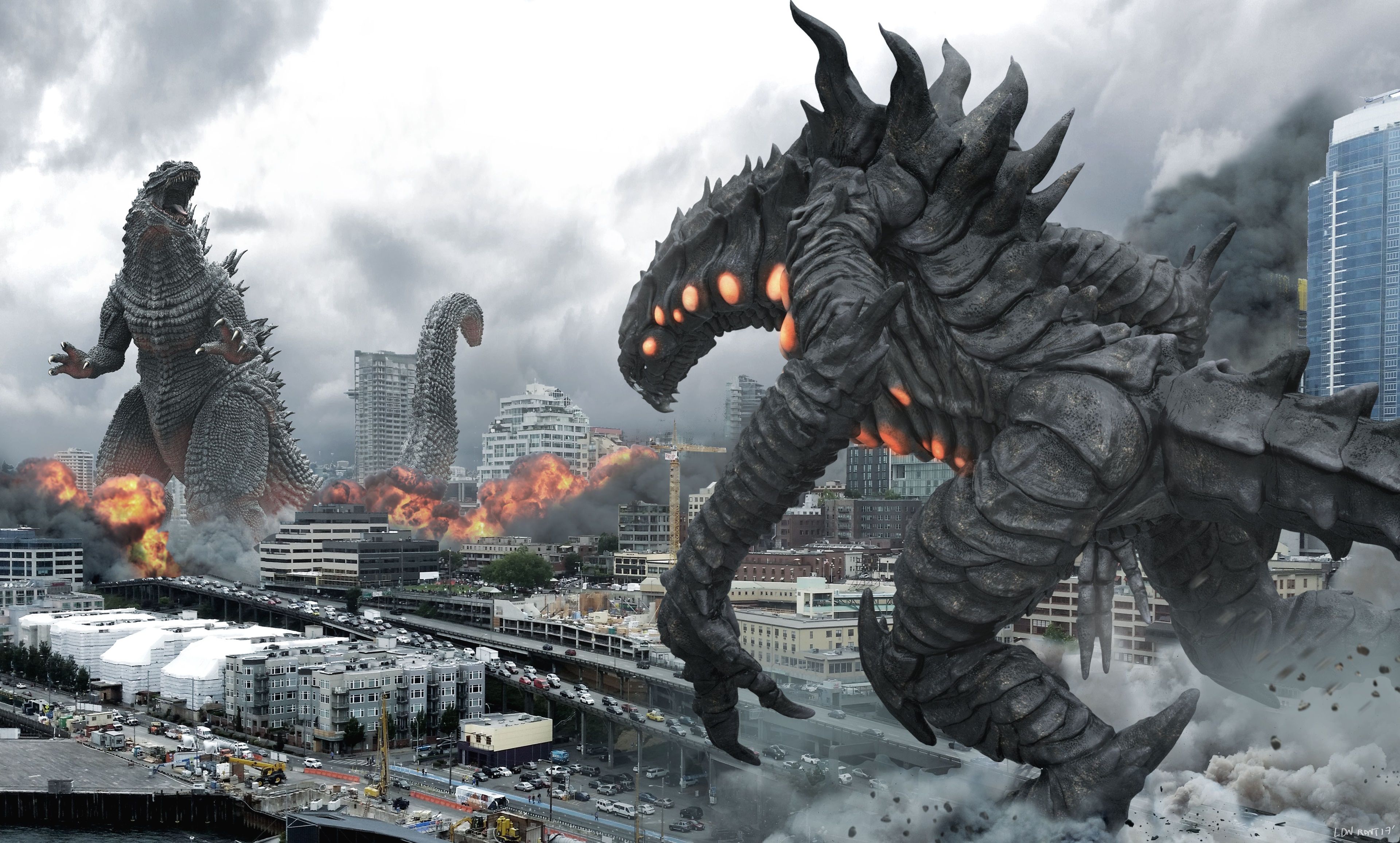 3840x2313 Godzilla Kaiju Wallpaper