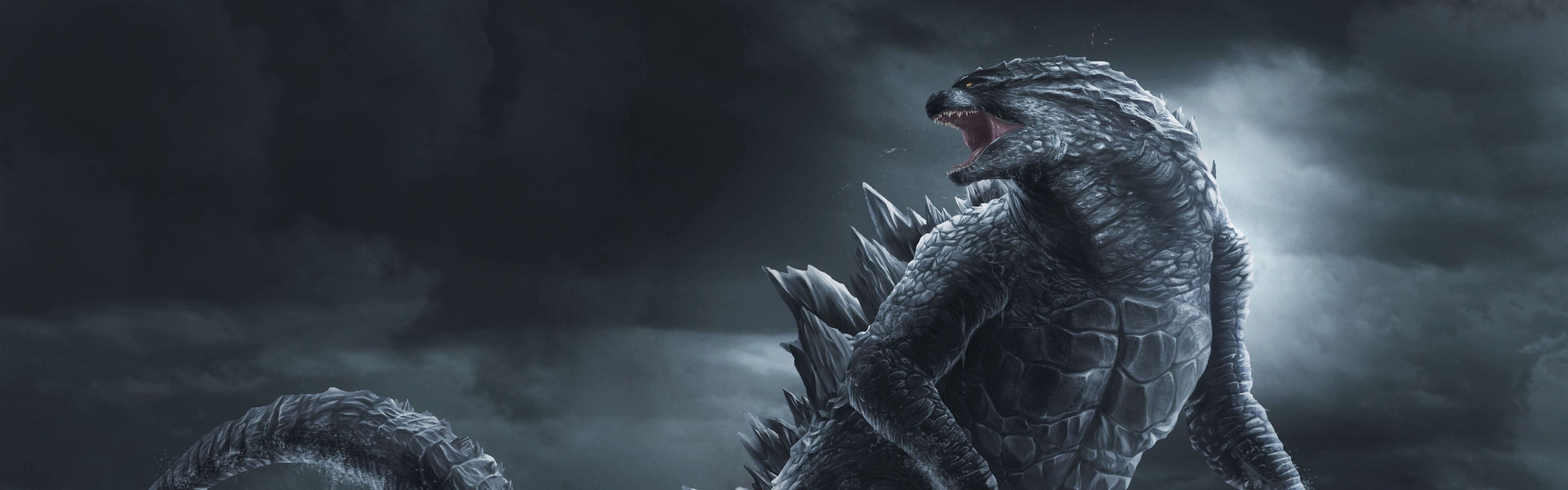 3840x1200 Wallpaper Godzilla, art picture 5120x2880 UHD 5K Picture, Image