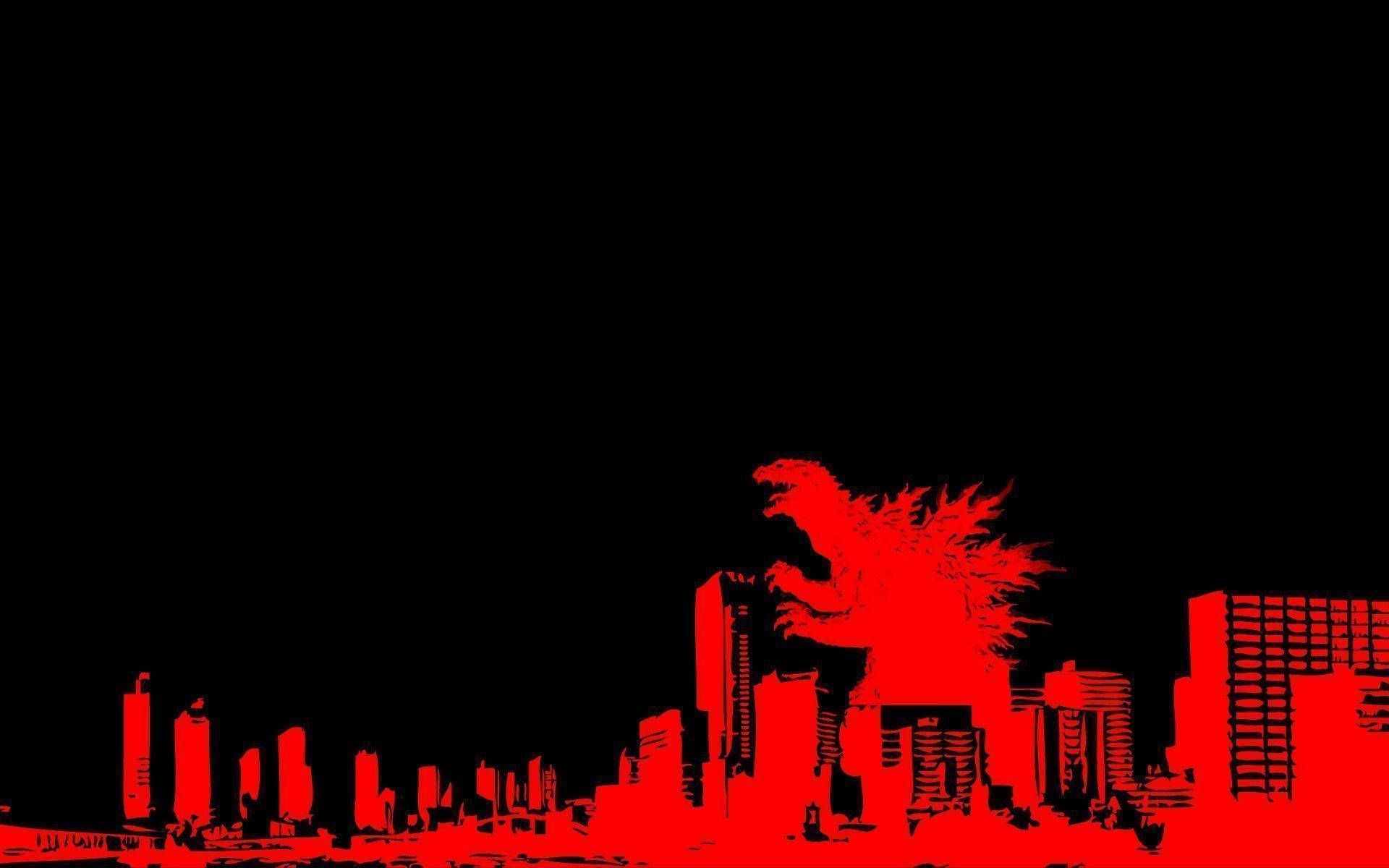 1920x1200 Download Shin Godzilla Terrorizing City Silhouette Wallpaper