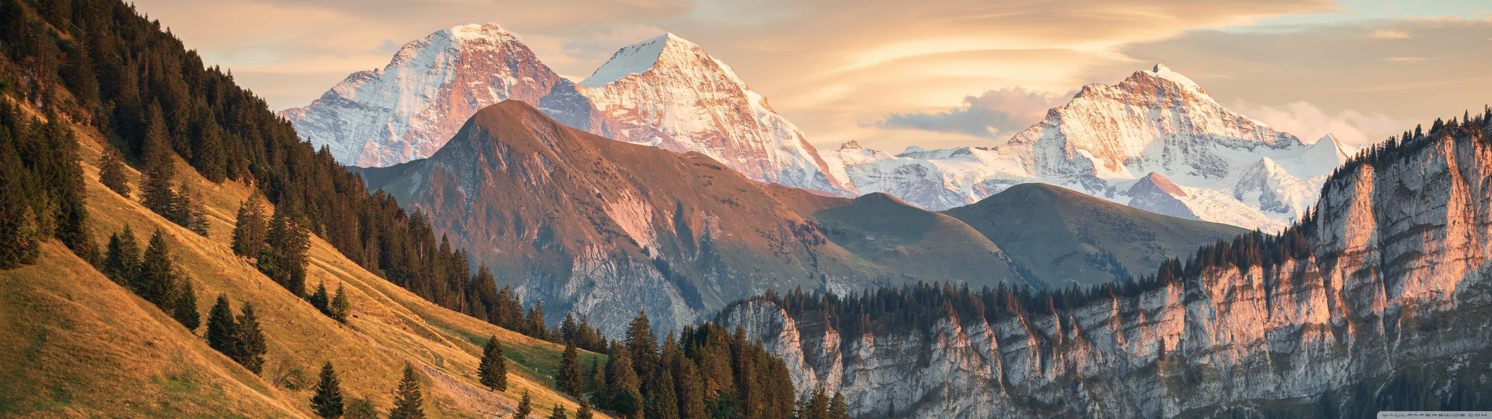 5120x1440 Nature Trekking Through Mountains 4K UHD Wallpaper for UltraHD Desktop and TV : Widescreen and UltraWide Display : Dual Monitor : Smartphone and Tablet Devices