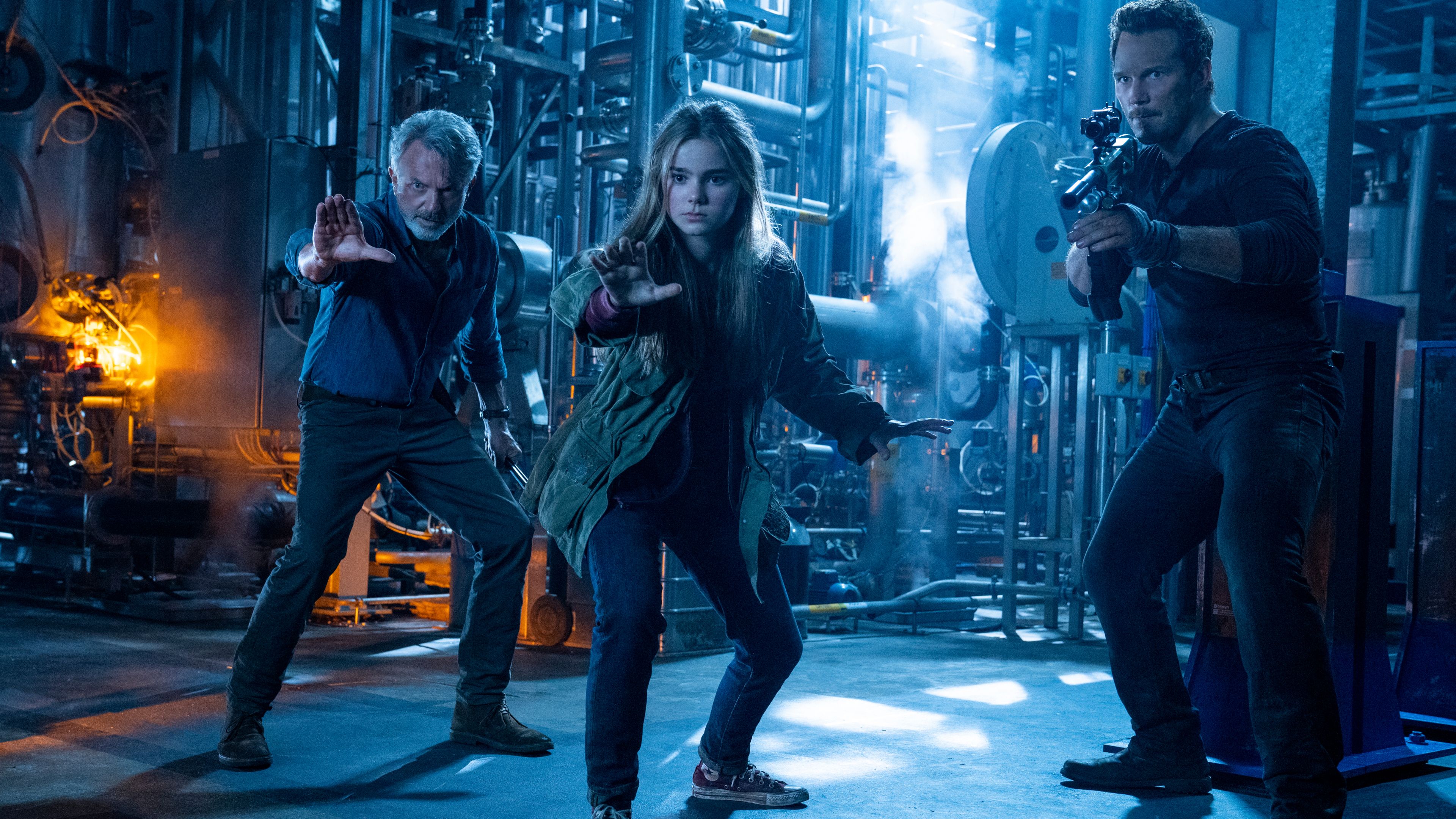 3840x2160 Sam Neill Chris Pratt 4K HD Jurassic World Dominion Wallpaper