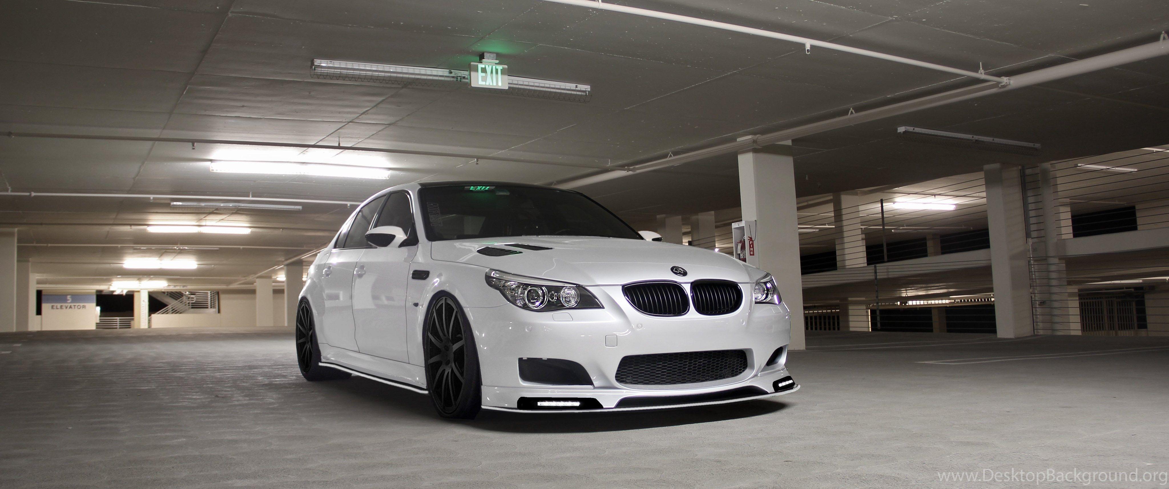 4096x1714 Download Wallpaper Bmw M5 E White, Bmw, White, Front View