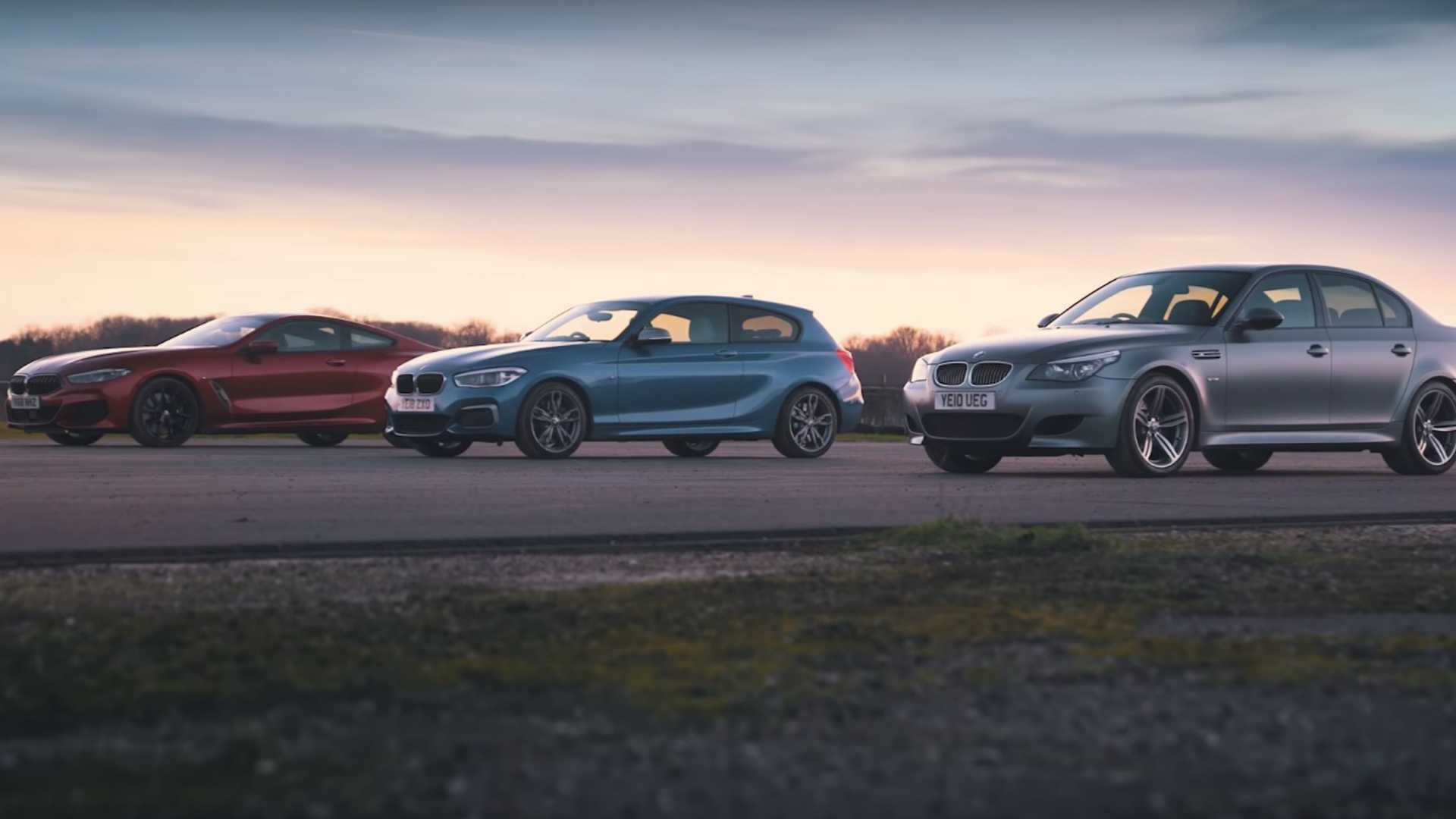 1920x1080 BMW E60 M5 Faces Newer M140i, 840d In A Drag Race