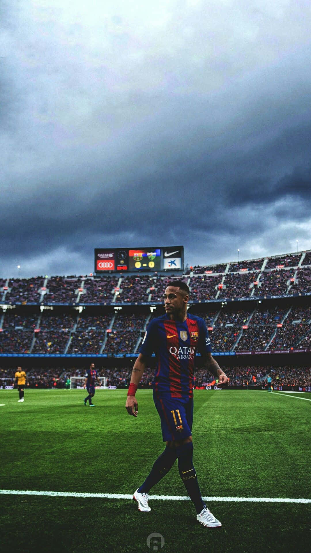 1080x1920 Download Neymar Walking Field iPhone Wallpaper