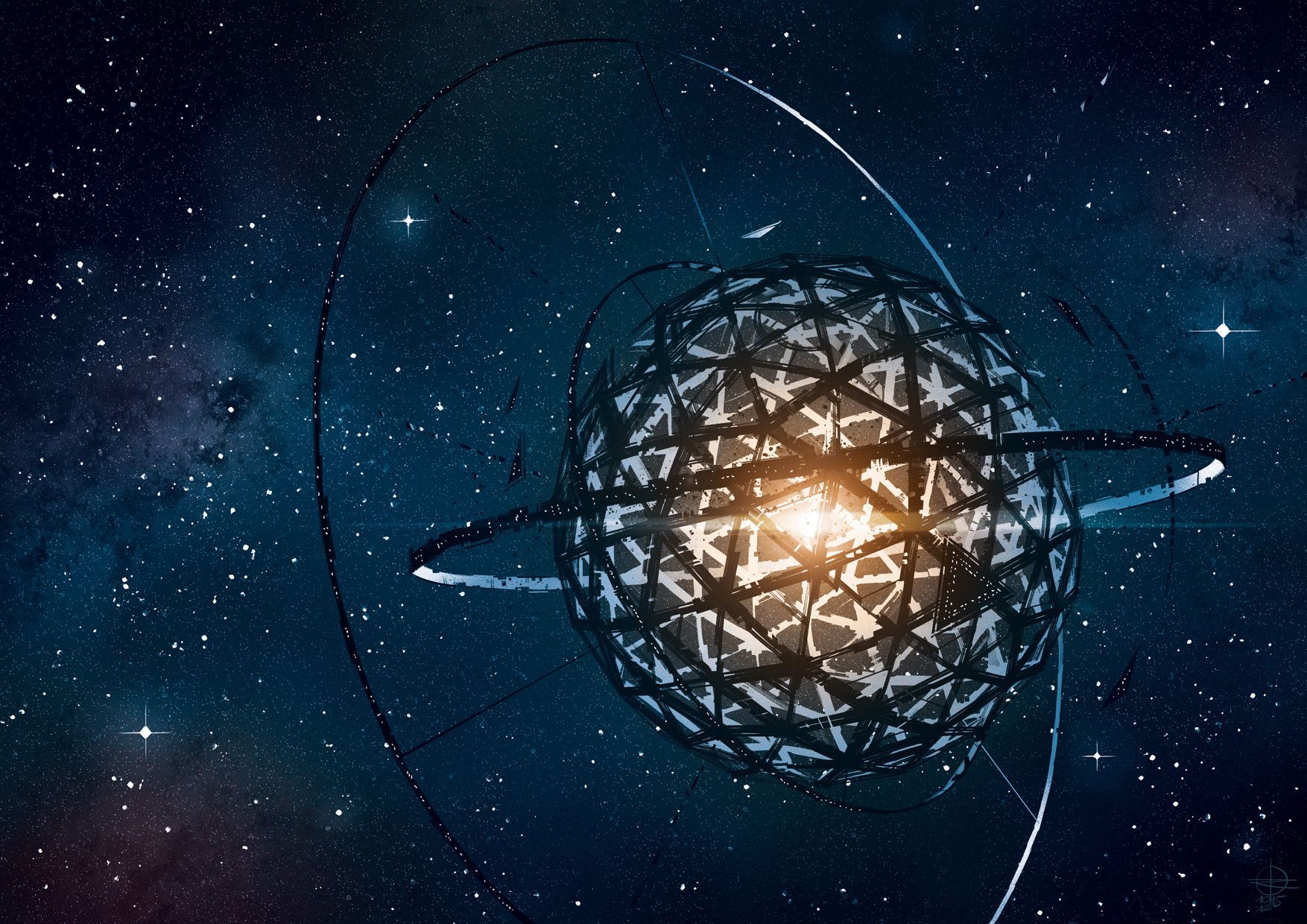 1754x1240 Dyson Sphere Wallpaper
