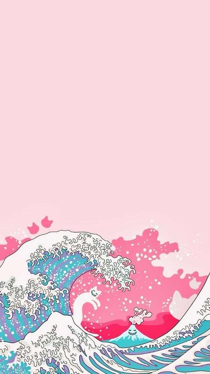 Japanese Wave Pink Wallpapers - Top Free Japanese Wave Pink Backgrounds ...