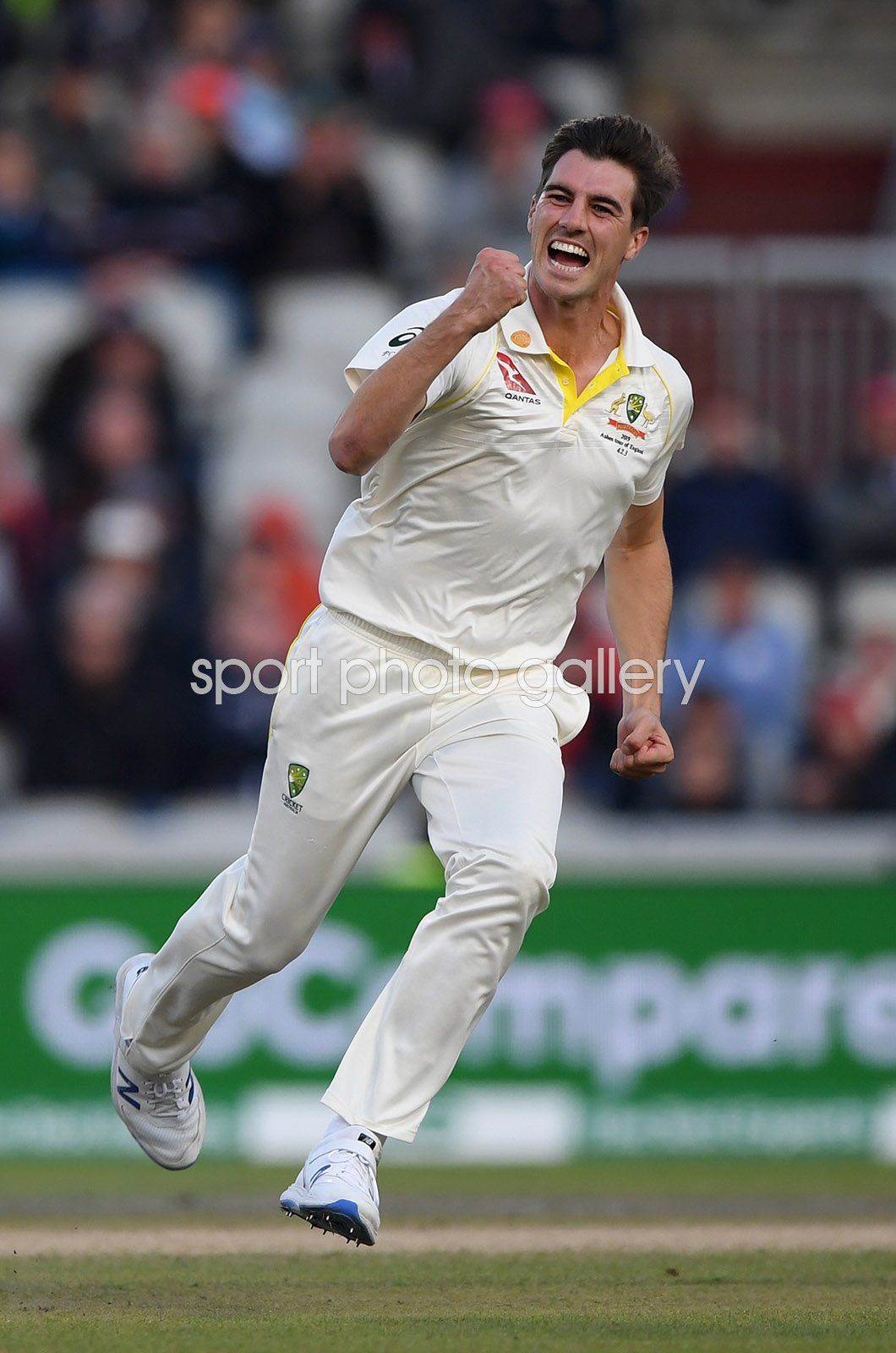 1060x1600 Pat Cummins Australia celebrates Joe Root wicket Ashes 2019 Image
