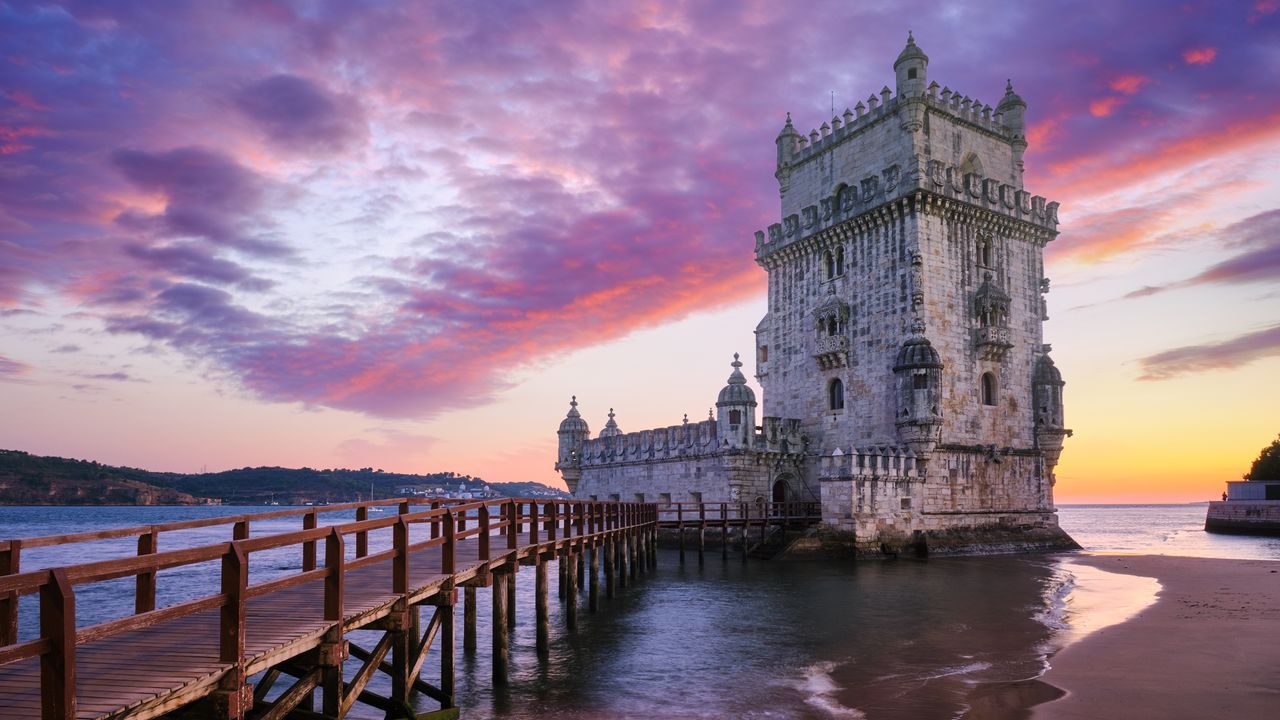 1280x720 Belém Tower on the bank of the Tagus River, Lisbon, Portugal Gallery · Peapix
