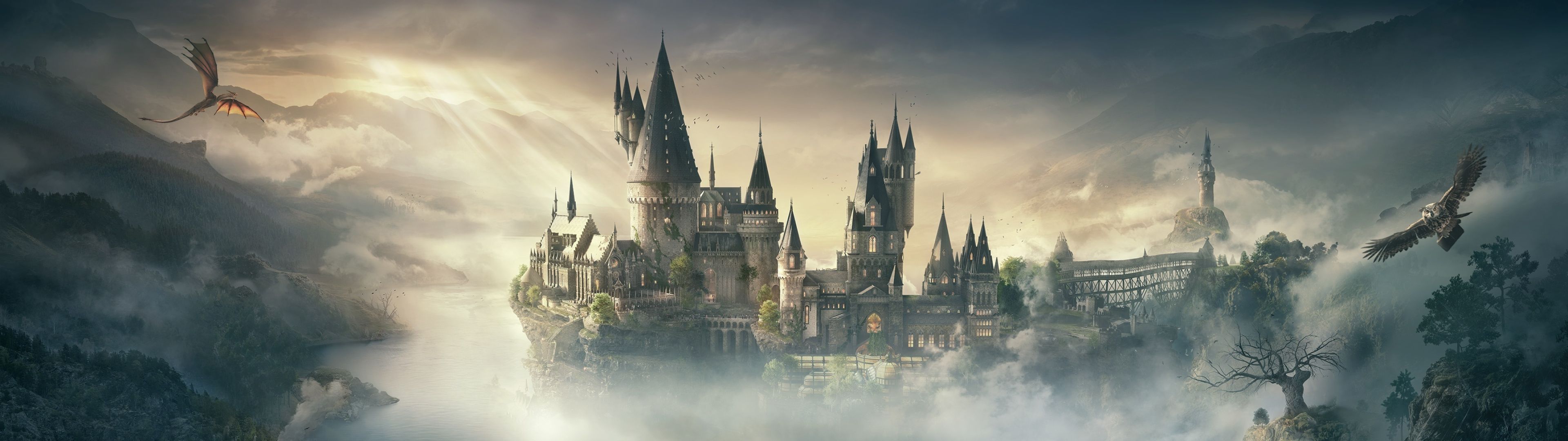 3840x1080 Hogwarts Castle Wallpaper