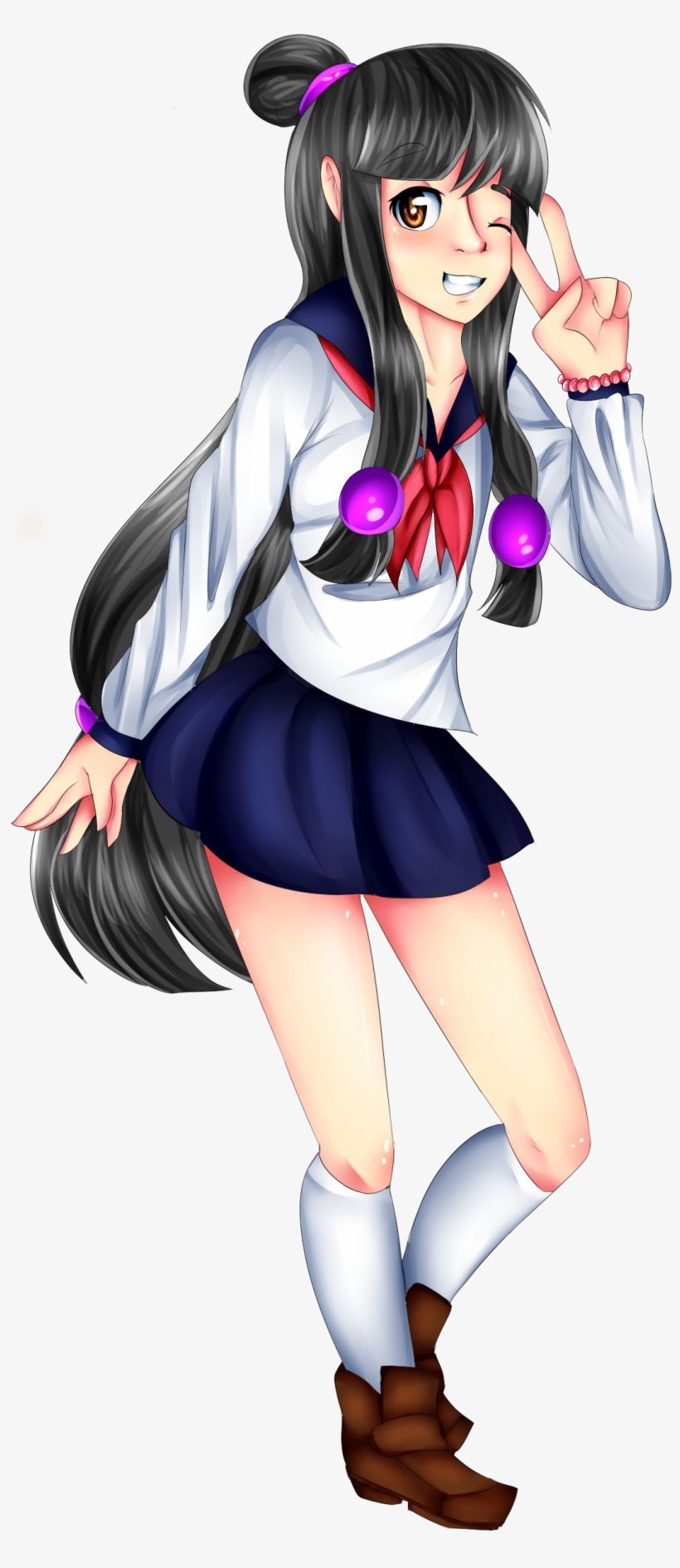 820x1890 Phoenix Wright Image School Girl Maya HD Wallpaper Transparent PNG Download
