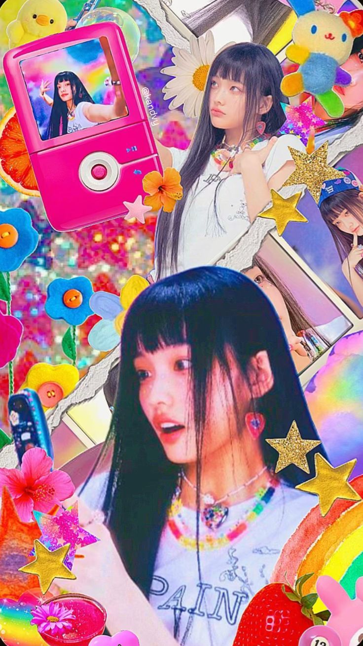 736x1308 Check out virtualartms's Shuffles iroha !. #kpop #iroha #illit #wallpaper #aesthetic #y2k #vibes #music #fyp #bright #rainbow #illitiroha