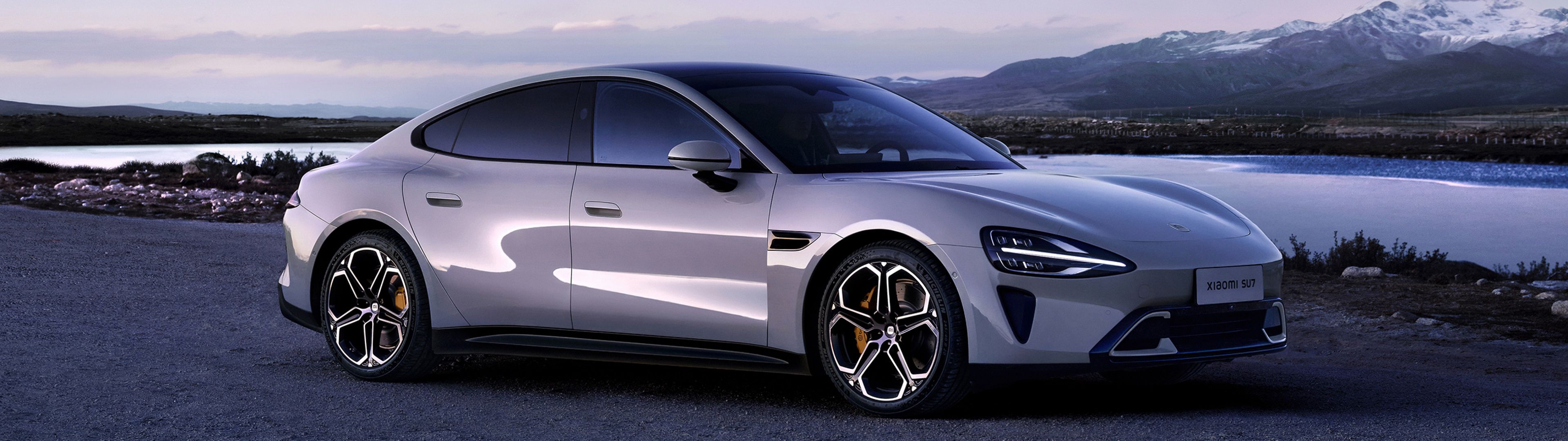 3840x1080 Xiaomi SU7 Wallpaper 4K, Electric SUV, 5K