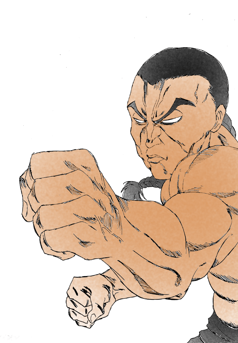 833x1200 My Third Digital Artwork Retsu Kaioh From BAKI