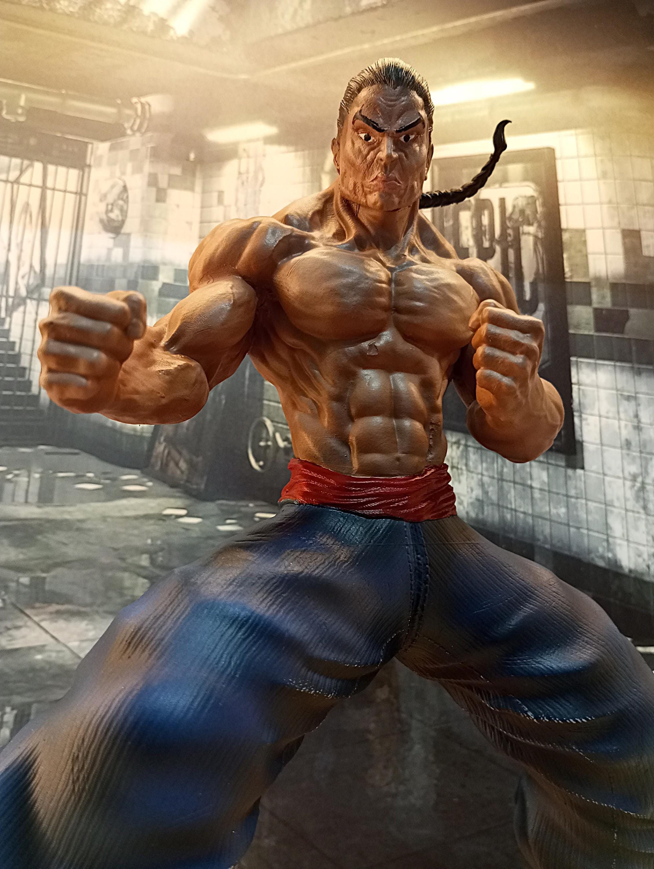 2258x3000 Statue Figurine Kaioh Retsu Baki Hanma 1 6(30cm)