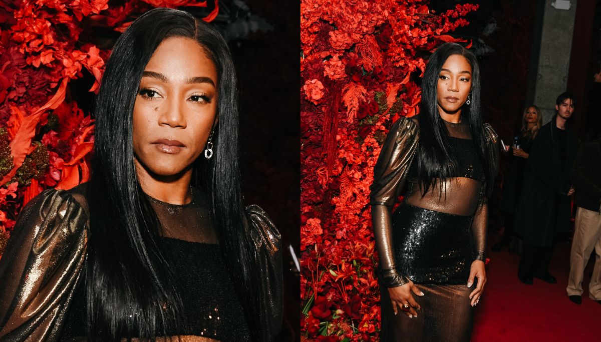 1200x683 Tiffany Haddish Dons Bare Skin Illusion Gown At Christian Siriano Show