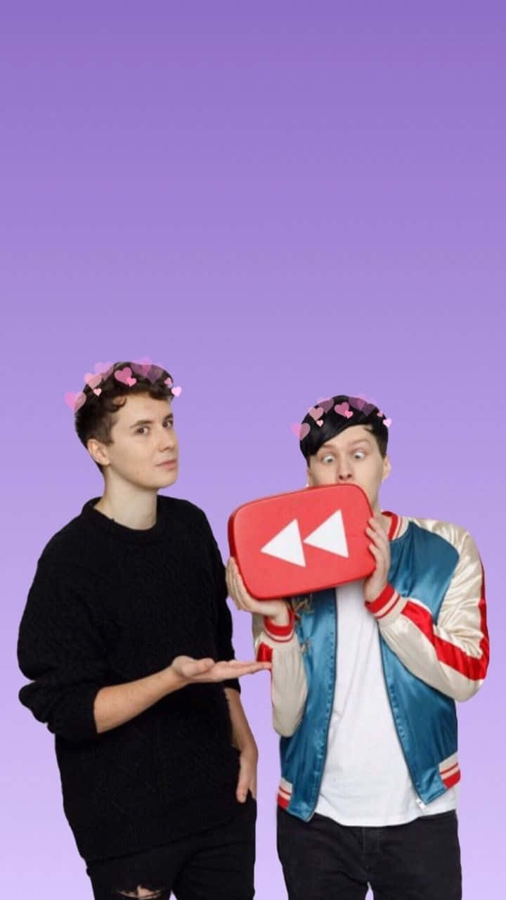 720x1280 Download Dynamic Duo, Dan Howell And Phil Lester, Looking Casual And Relaxed. Wallpaper