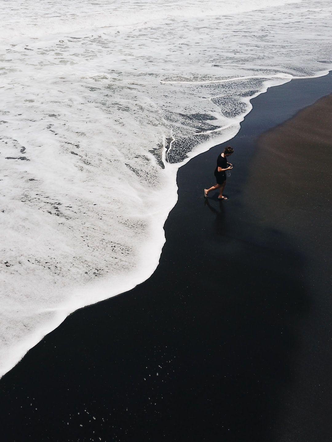 1080x1435 Black Sand Beach, Indonesia Picture. Download Free Image