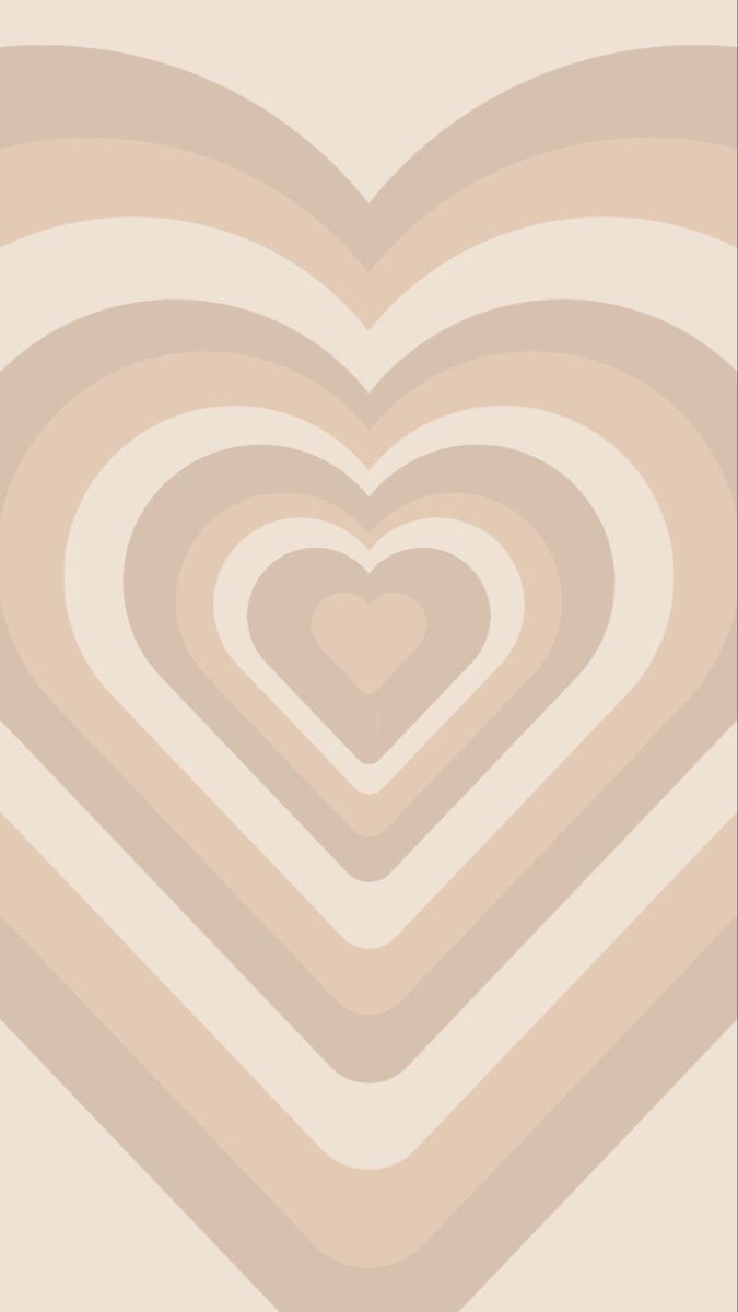675x1200 aesthetic heart tan and peach coloured wallpaper