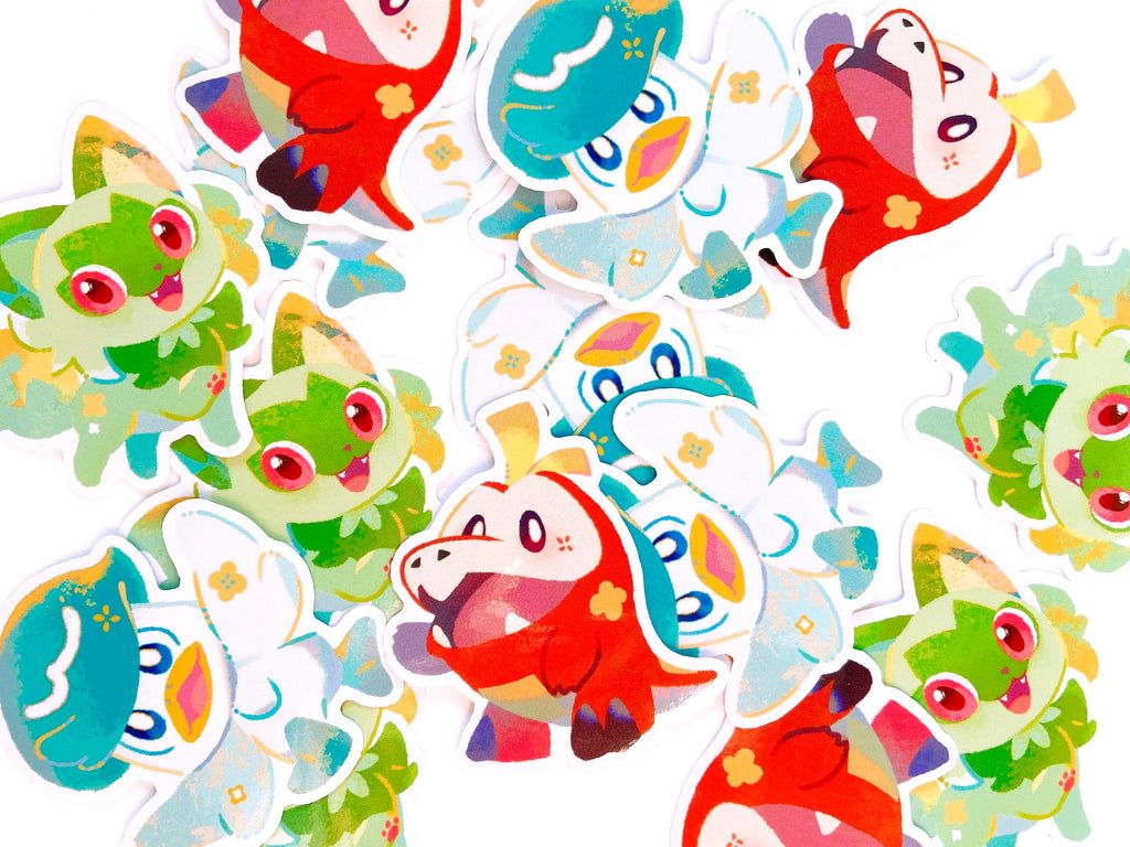 1024x768 Paldea Pokemon Stickers [Meowkuro] 3pc set