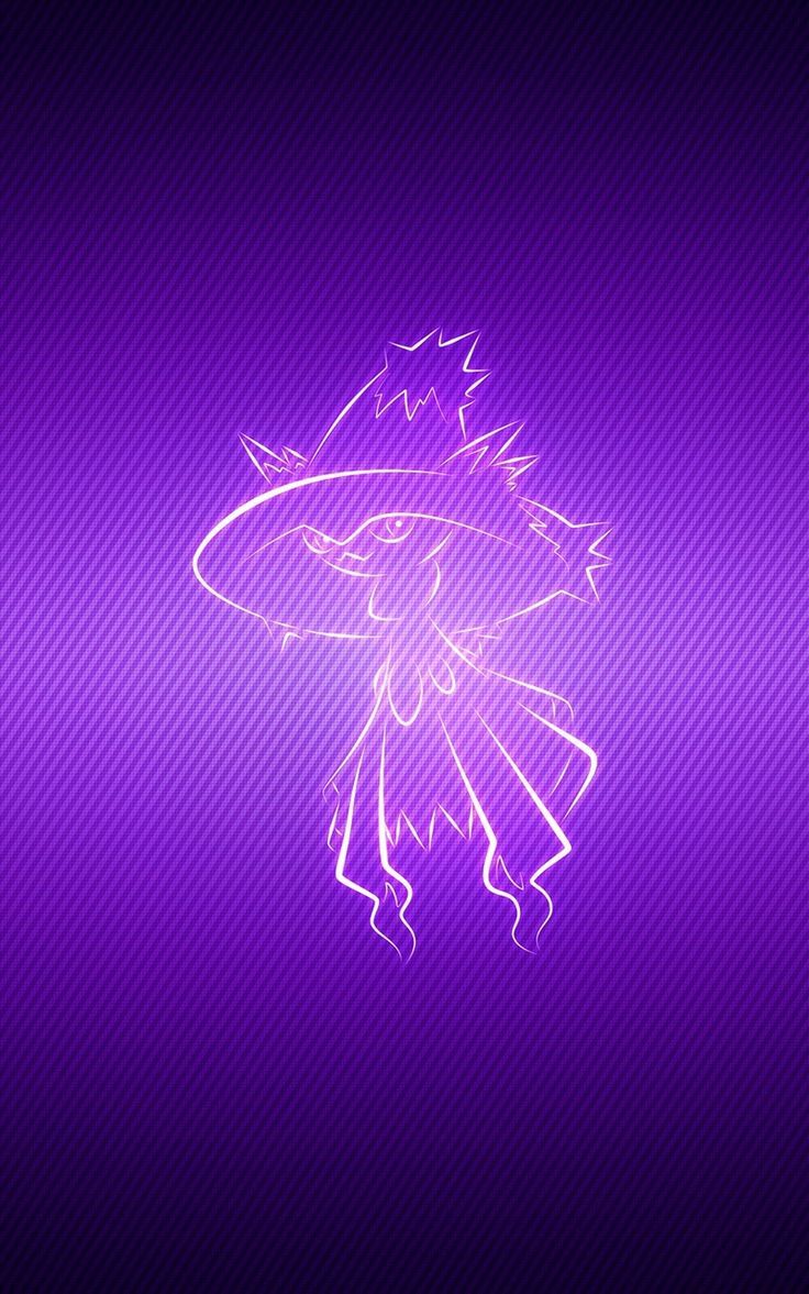 736x1177 Wallpaper lilac pokemon mismagius