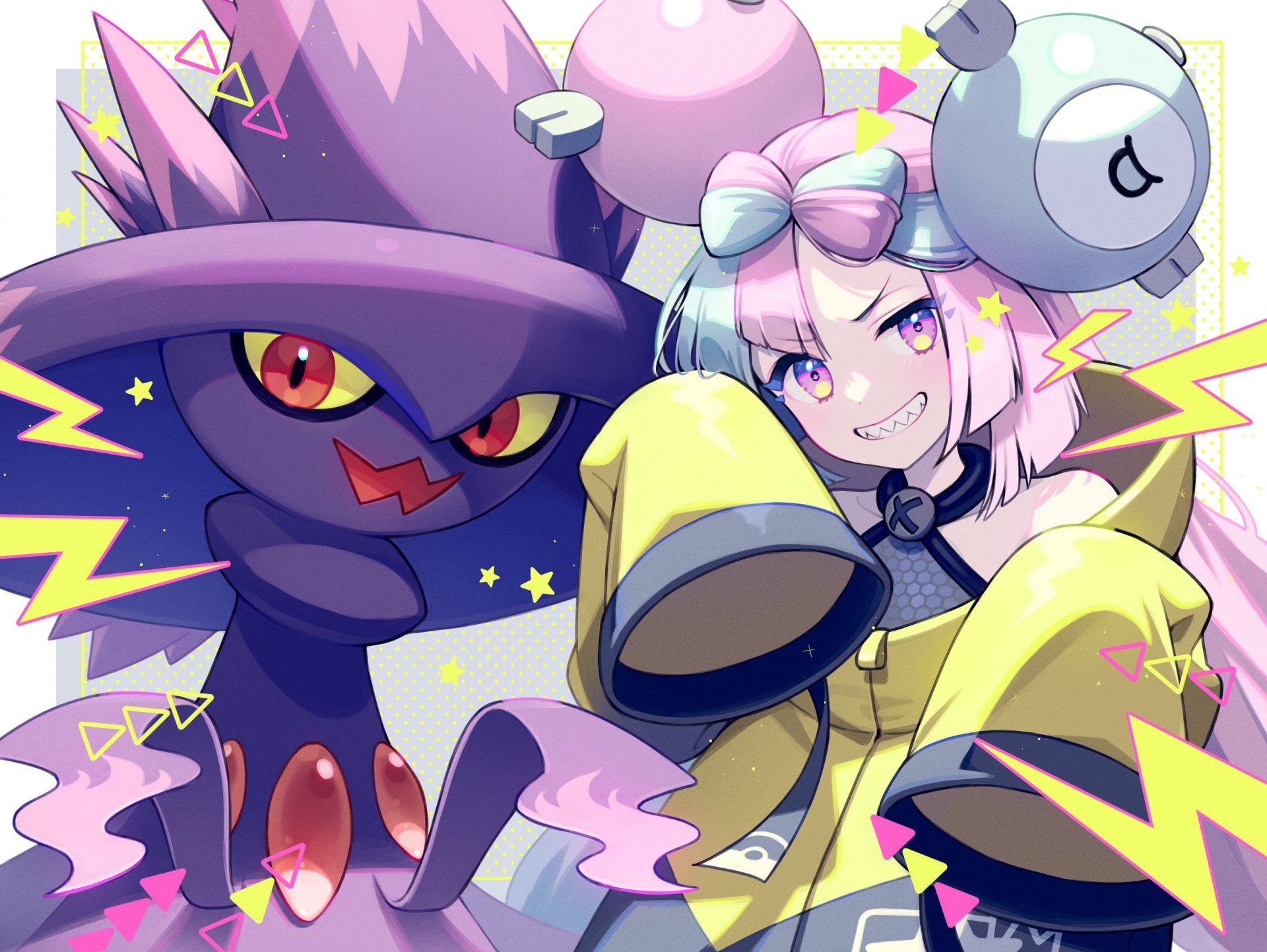 1920x1443 Download Iono (Pokémon) Mismagius (Pokemon) Video Game Pokémon: Scarlet And Violet HD Wallpaperx2067