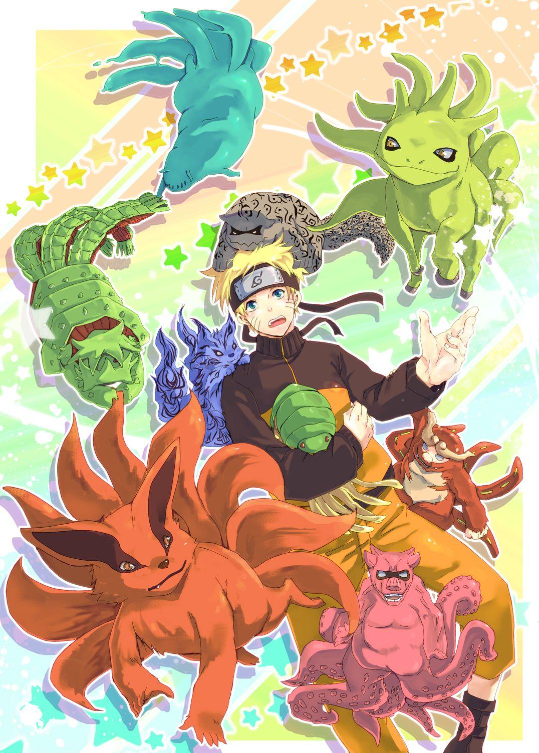 1076x1504 Tailed Beasts, Mobile Wallpaper Anime Image Board