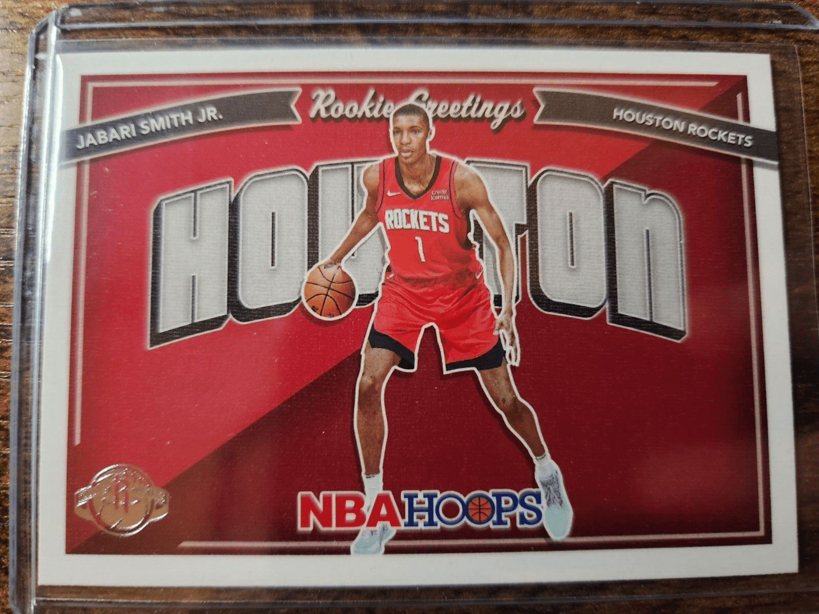 1600x1200 2022 23 NBA Hoops Jabari Smith Jr. Rookie Greetings RC Insert Houston Rockets