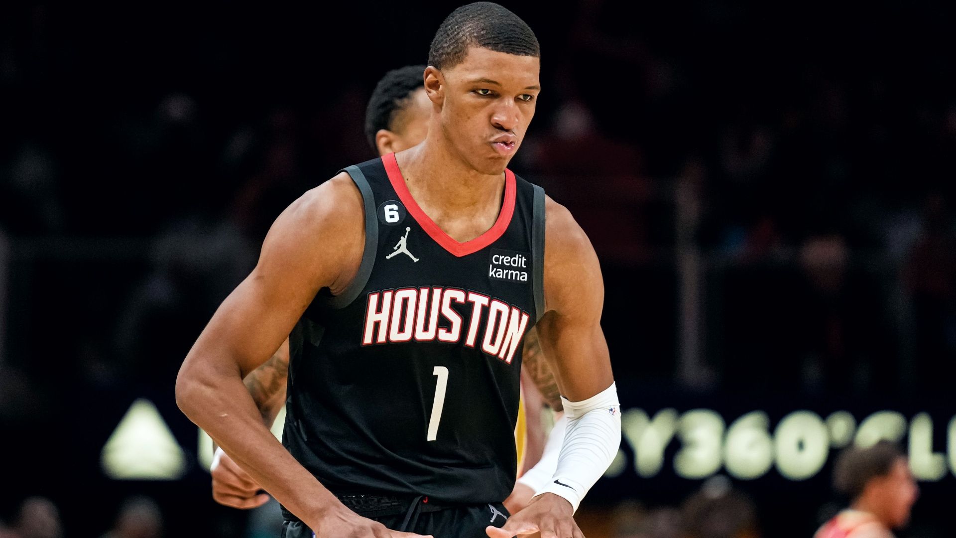 1920x1080 Jabari Smith Jr. drops the triple for his first NBA field goal