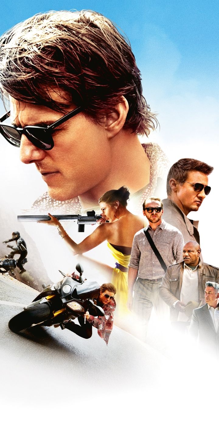 720x1440 Phone wallpaper: Tom Cruise, Movie, Mission: Impossible Rogue Nation, Simon Pegg, Jeremy Renner, Rebecca Ferguson, Ilsa Faust, Ving Rhames, Mission: Impossible 1154047