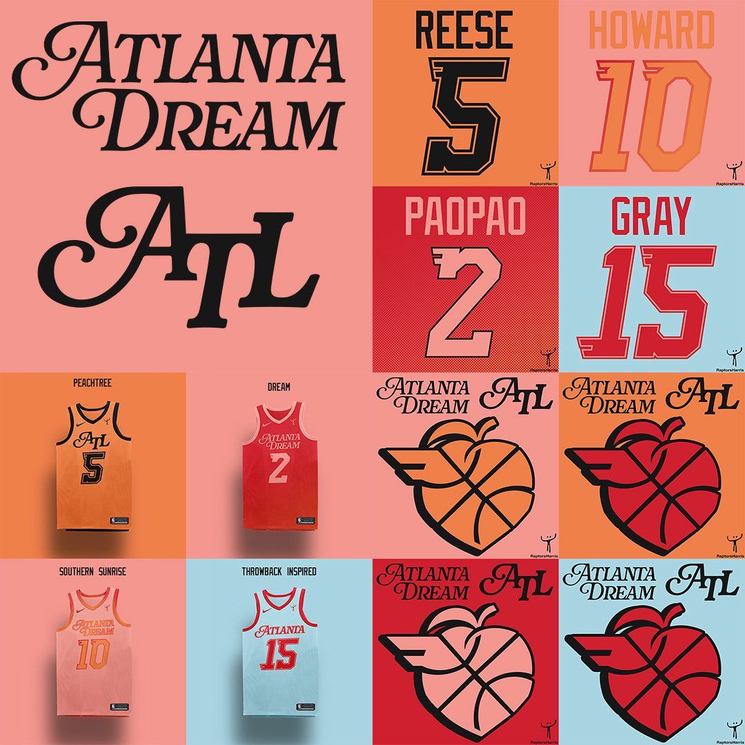 1080x1080 My Concept Re Design Of The Atlanta Dream For The Last Few Weeks I've Been Saying That The Atlanta Dream Are In Dire Need A Complete Redesign After Making The Biggest Move Of