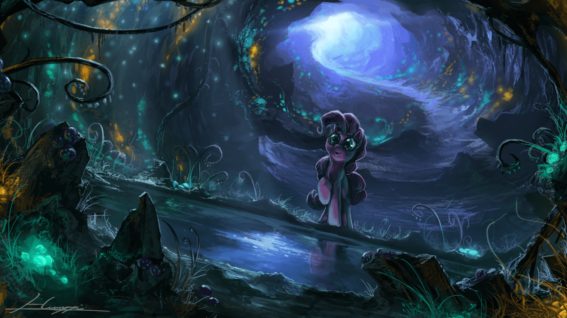 1920x1080 MLP Pond by Huussii. Touhou wallpaper. My Little Wallpaper are Magic
