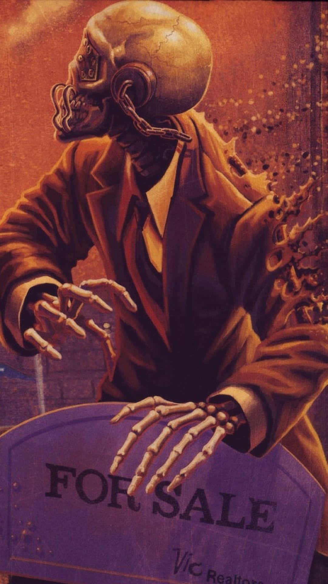 1080x1920 Download Megadeth Vic Rattlehead Wallpaper