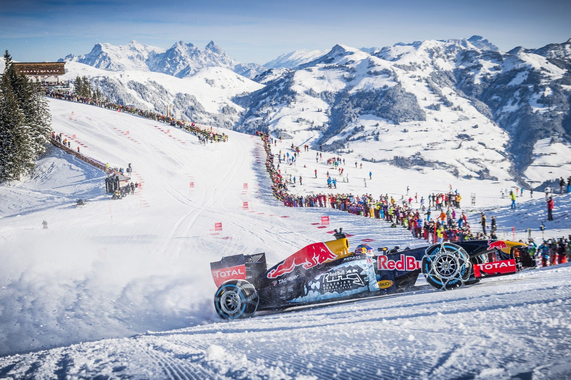 2000x1333 Formula Max Verstappen, Kitzbühel, Red Bull Racing, Snow, Racing, Red Bull, Winter, Mountain Wallpaper HD / Desktop and Mobile Background