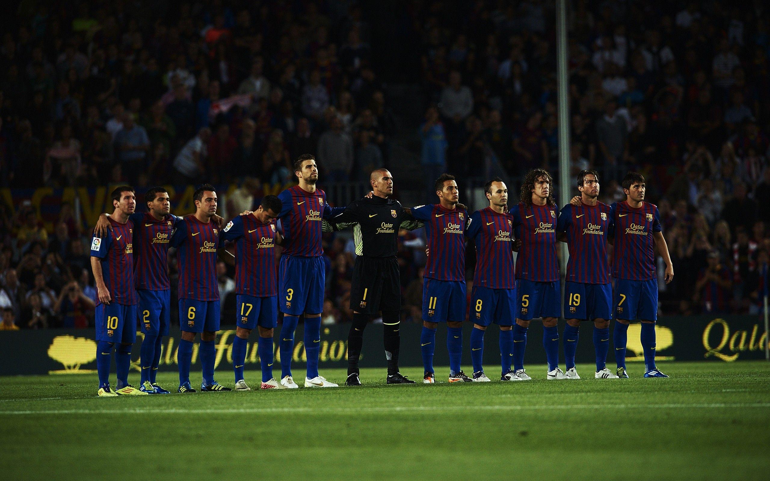 2560x1600 soccer, Lionel, Messi, Fc, Barcelona, Carles, Puyol, Gerard, Piqua
