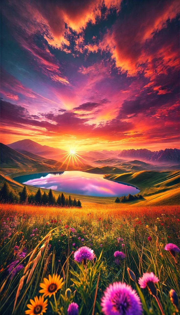 736x1288 Stunning 4K Landscape Wallpaper in 9:16 Aspect Ratio