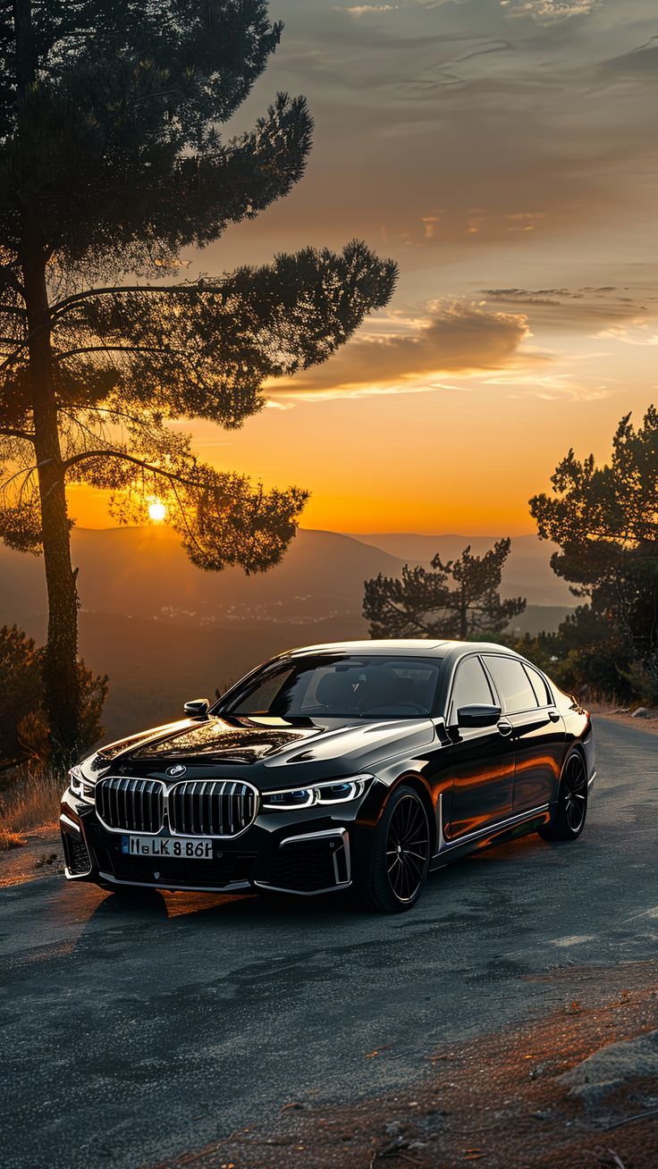 736x1308 BMW 7 Series: Elegance on the Open Road wallpaper