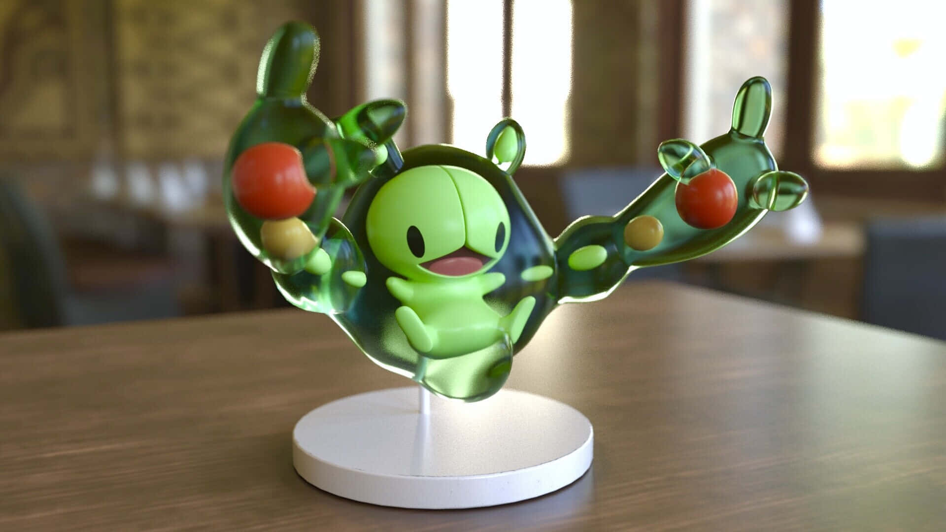 1920x1080 Download Reuniclus Figure Table Wallpaper