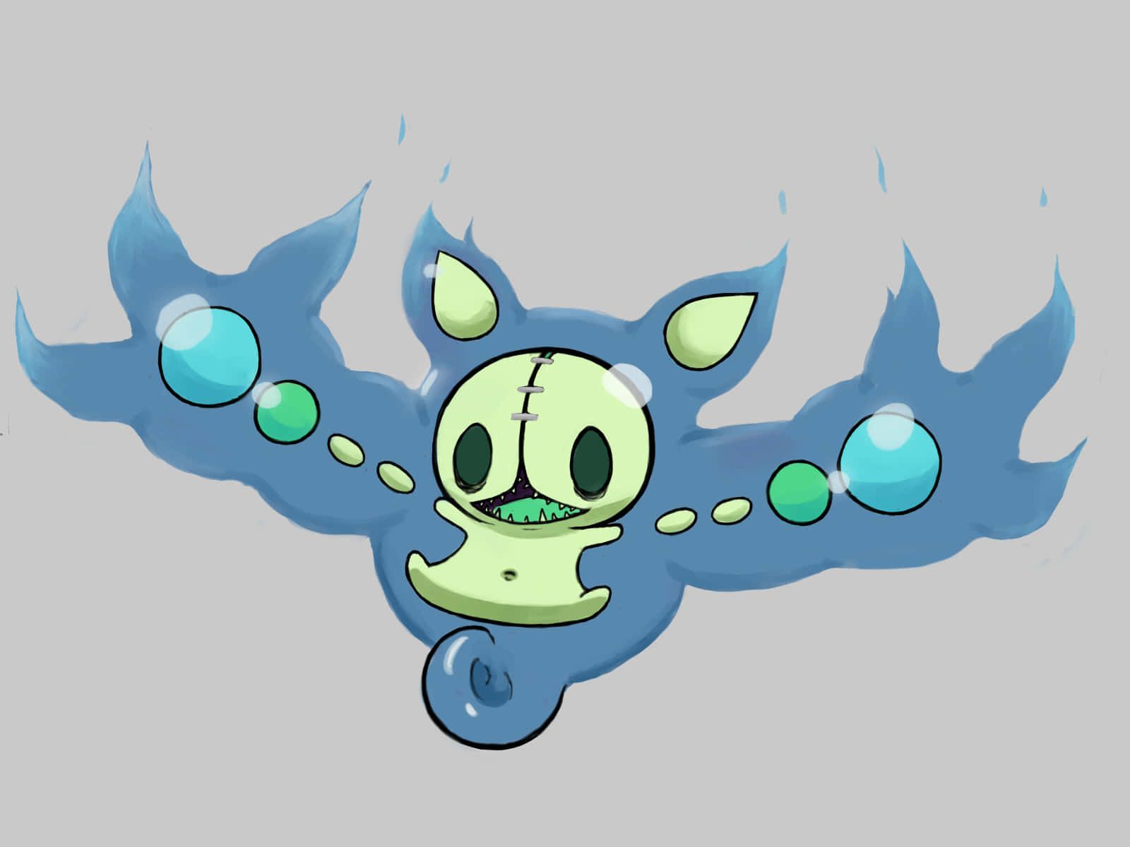1600x1200 Download Shiny Reuniclus Scary Body Wallpaper