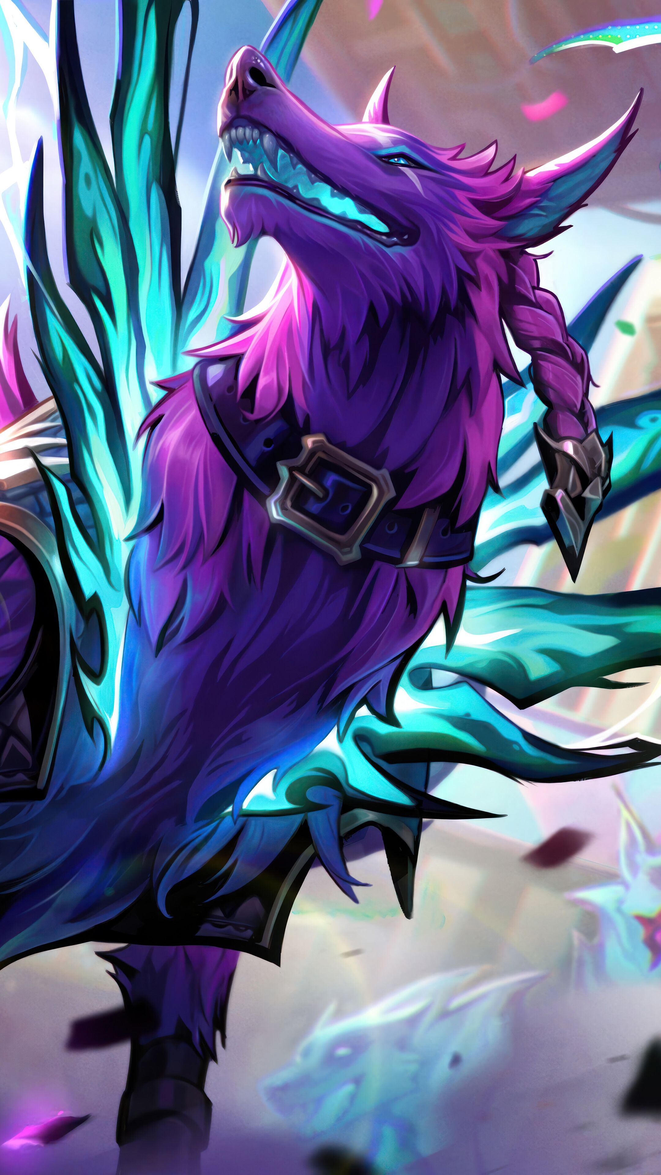 2160x3840 Soul Fighter Naafiri LoL Skin Splash Art 4K Wallpaper iPhone HD Phone k