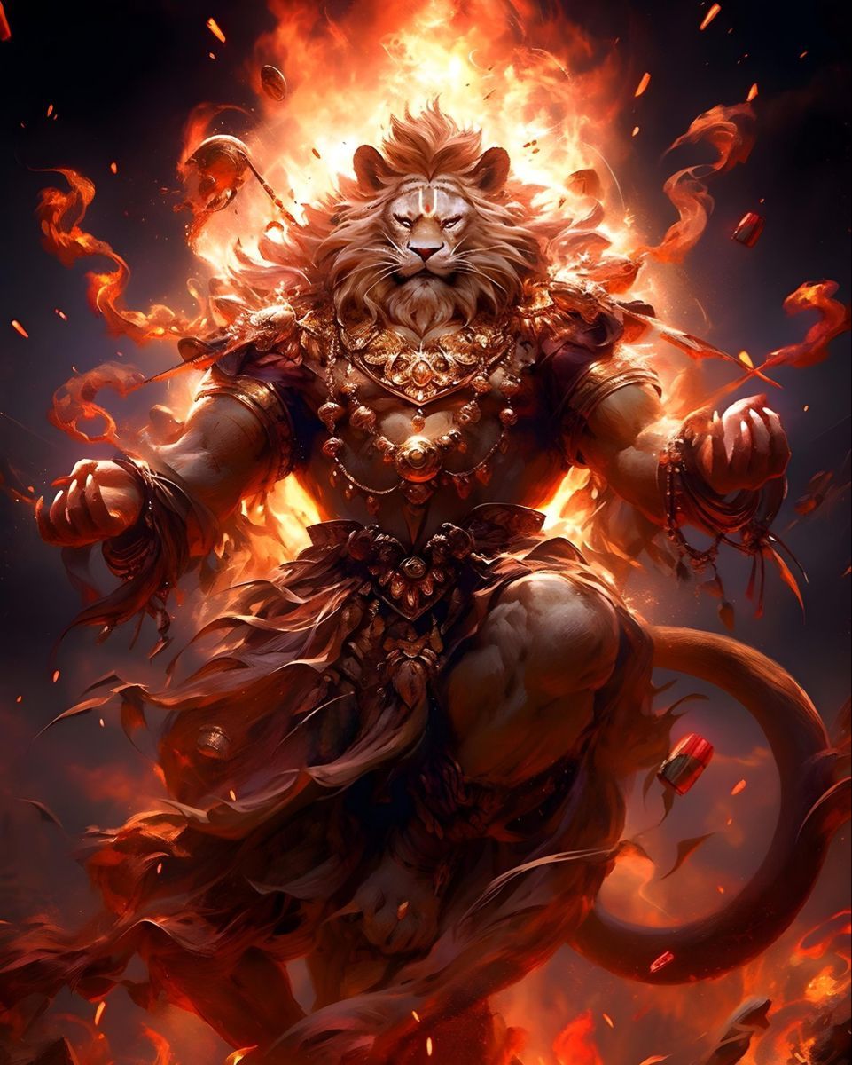 961x1200 Angry Narasimha