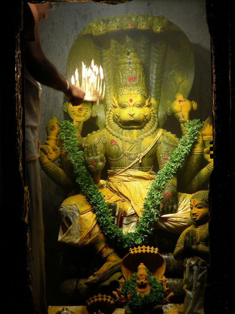 768x1024 Amazing Picture of Lord Narasimha the Lion Avatar
